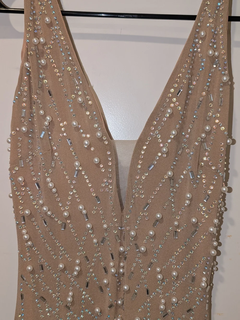 Marilyn Monroe JFK Birthday Dress Nude Embellished Prom Ball Party Dress - Picture 3 of 6